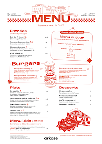 Menu La Cantine Arkose Massy Page 2