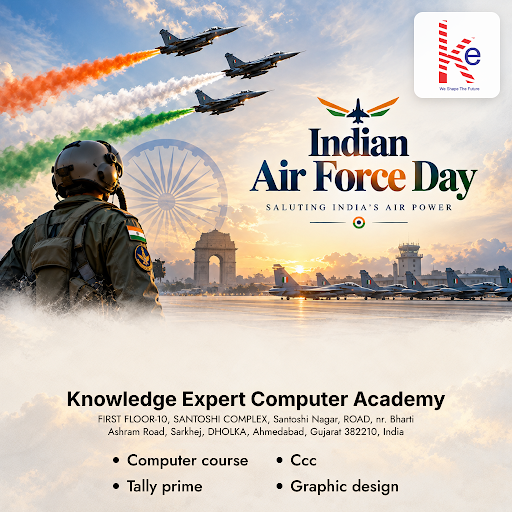 Celebrate Indian Air Force Day with Knowledge Expert Computer Academy. Enhance your skills with o… post image