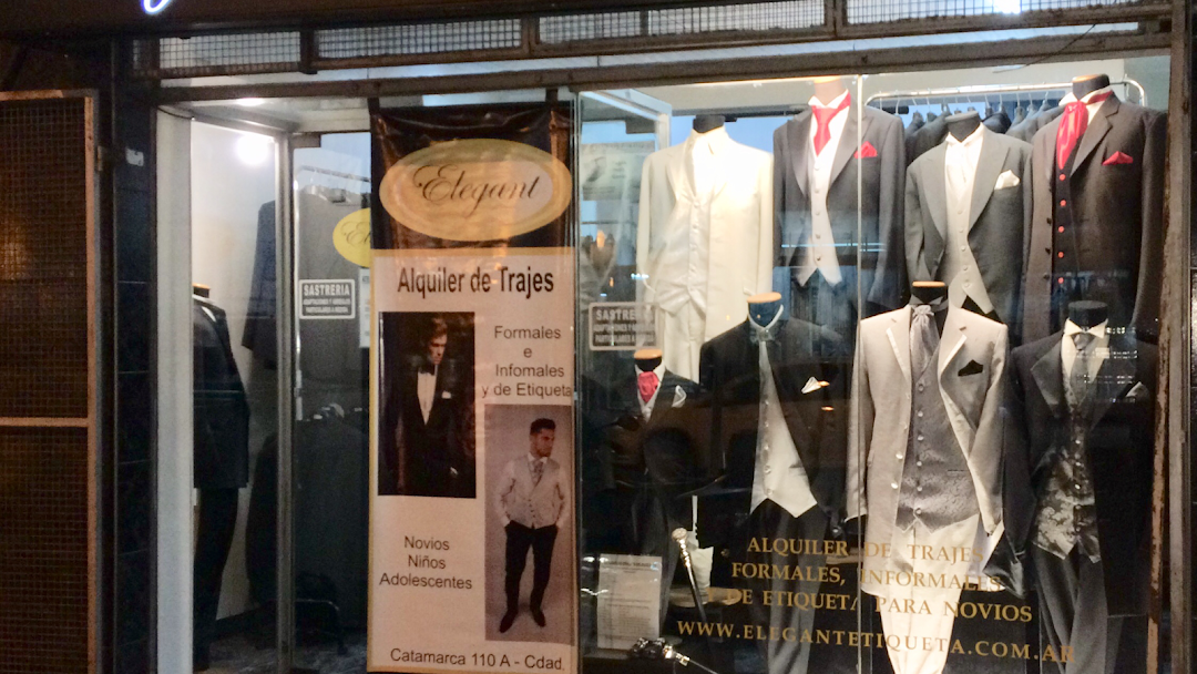 Alquiler de Trajes y Sastrería “Elegant” - Tienda De Ropa Formal en Mendoza