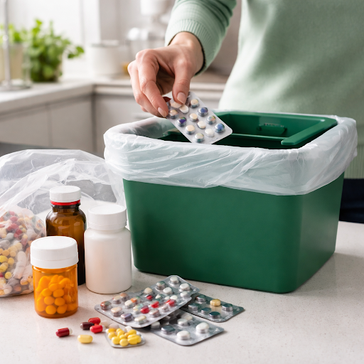 Expired or unused medicines at home can harm children, pets, and the environment if thrown in reg… post image
