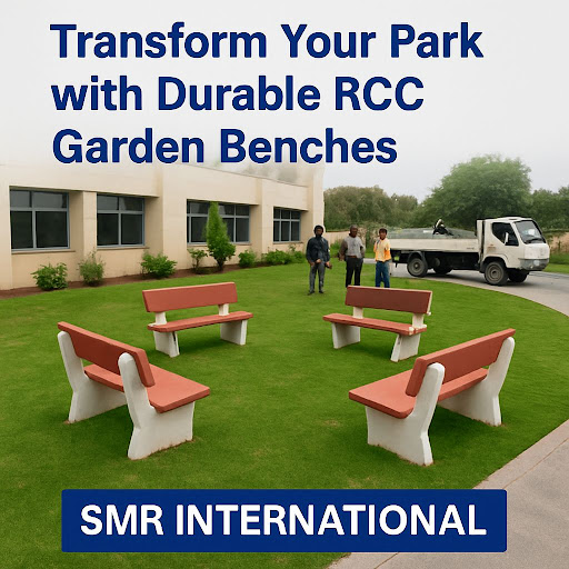 Outdoor Rcc Concrete Cement Garden Benches post image