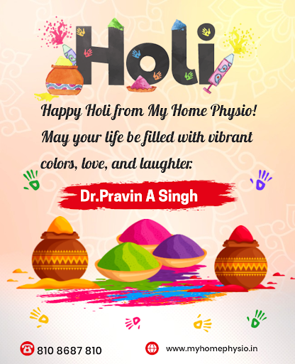 Happy Holi from My Home Physio! 🌸 post image
