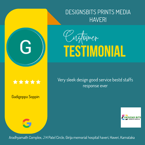 'Gadigeppa' was thrilled with the exceptional service at DESIGNSBITS PRINTS MEDIA HAVERI! Come ex… post image