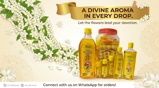Arica Chameli puja oil manufacturer & Exporter from Delhi post image