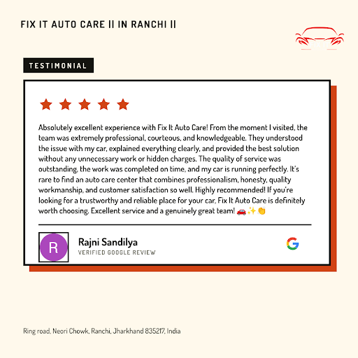 Rajni Sandilya, a delighted customer from Neuri, raves about her exceptional experience at Fix It… post image