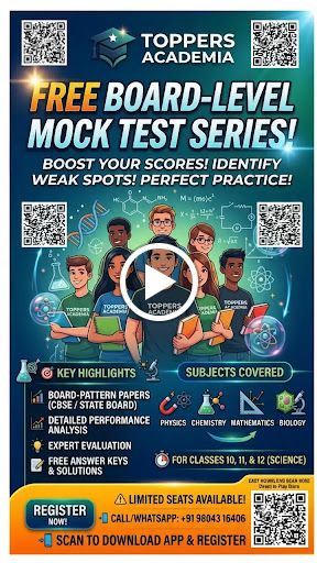*FREE Board-Level Mock Test Series!By Toppers Academia*