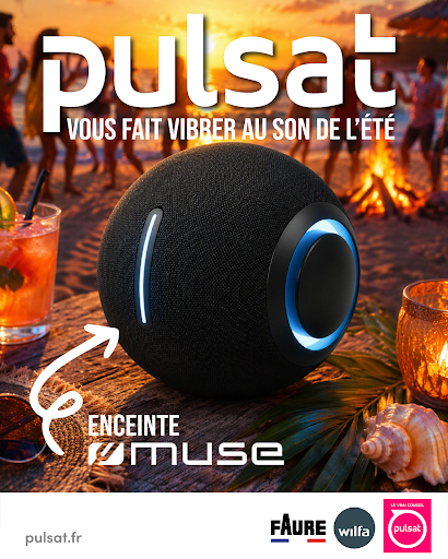 🎶 Pulsat vous fait vibrer au son de l'été. ☀️

﻿

Que ce soit pour un barbecue entre amis, une journée au bord de la piscine ou une soirée en terrasse, l'enceinte Bluetooth MUSE M-960 BT vous accompagne partout.

﻿

Avec sa puissance de 300 W, ses basses profondes, son autonomie pouvant atteindre 12 heures et sa résistance aux projections d'eau (IPX4), elle est prête à rythmer tous vos moments de l'été. Connectez simplement votre smartphone, tablette ou ordinateur en Bluetooth et profitez de votre musique en toute liberté. Et grâce au couplage stéréo, vivez une expérience sonore encore plus immersive.

﻿

🎵 Cet été, emportez votre musique partout avec vous !

﻿

Rendez-vous dans vos magasins Pulsat ou sur pulsat.fr.

﻿

#Pulsat #LeVraiConseil #Muse #EnceinteBluetooth #Son #Musique #Été #Bluetooth #Ambiance #HighTech