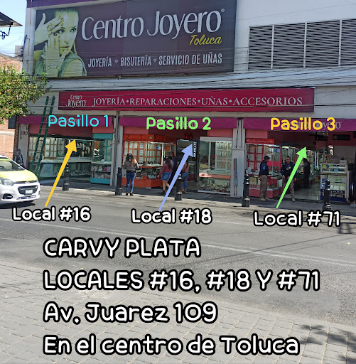 Carvy Plata: Local 16, local 18 y local 71