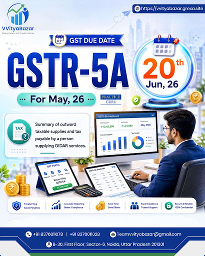 📢 GST Compliance Alert: GSTR-5A Due Date Approaching! post image