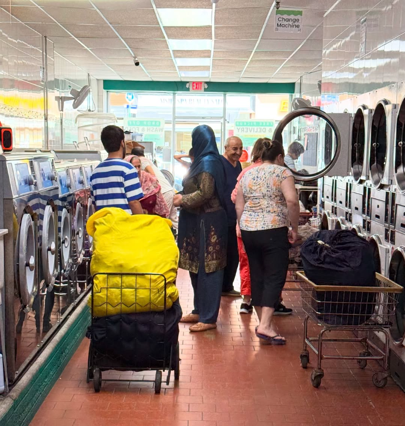 Lucky Rabbit Laundromat facility with washing machines in Brooklyn