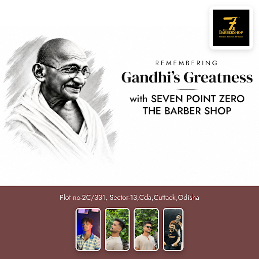 Celebrate Gandhi Jayanti 2026 with a clean and sharp look at SEVEN POINT ZERO THE BARBER SHOP. Fi… post image