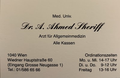 Dr. Sheriff A. Ahmed