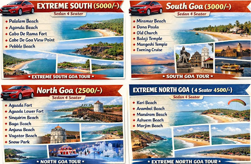Private Taxi.Trips to Goa sightseeing post image