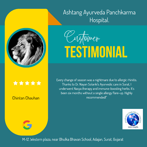 Chintan's exceptional experience at Ashtang Ayurveda Panchkarma Hospital in Surat! He loved our c… post image