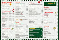 Menu Pizzeria Paradiso Page 1