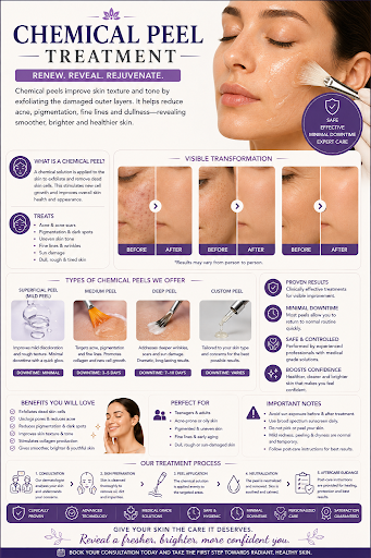 Unveil brighter, smoother skin with our safe and effective chemical peel treatment. Say goodbye t… post image