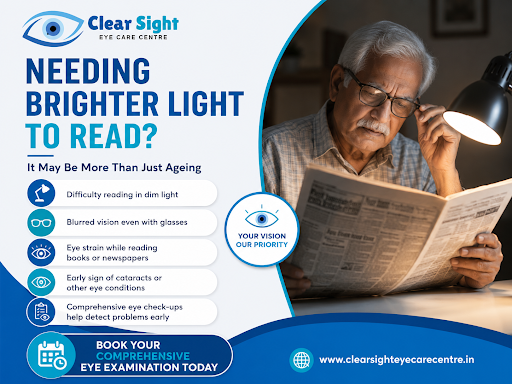 Are You Needing Brighter Light to Read Than Before?