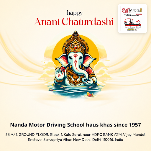 Celebrate Anant Chaturdashi with Nanda Motor Driving School since 1957. Your trusted driving scho… post image