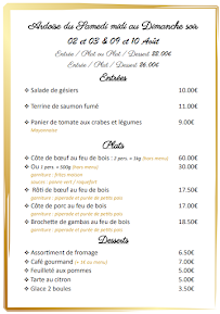 Menu Bar-Restaurant & Chambres d'hôtes La Cheminée Page 10