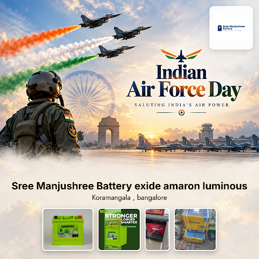 Celebrate Indian Air Force Day with reliable power solutions from Sree Manjushree Battery. We are… post image