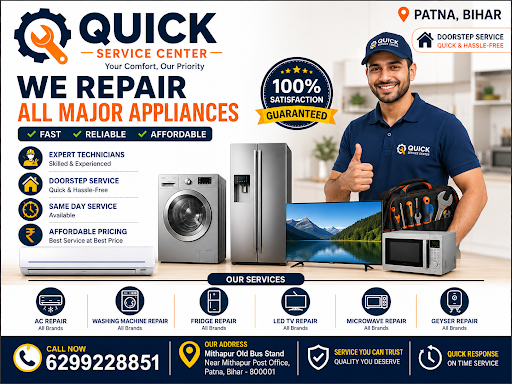 🔧 Quick Service Center – Fast & Reliable Home Appliance Repair post image