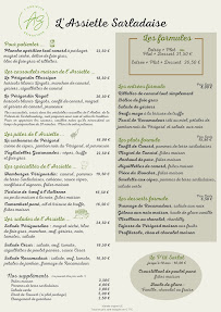 Menu L'Assiette Sarladaise - Restaurant avec terrasse Page 1