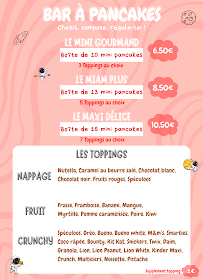 Menu Les Crêpes Dorées Page 1