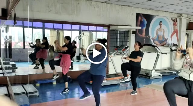 Silver Tone Ladies Gym