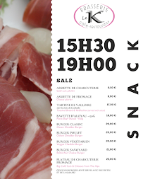 Menu Restaurant / Brasserie le K Page 5