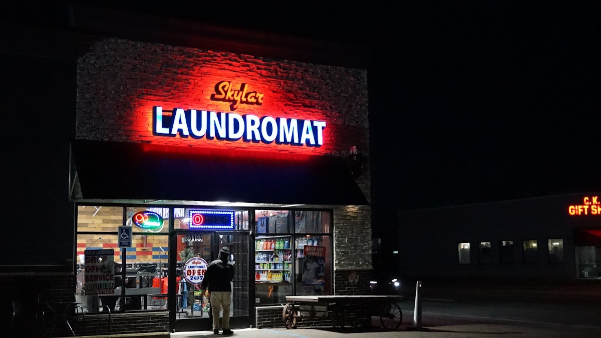 Skylar Laundromat (Madison Heights) facility with washing machines in Warren