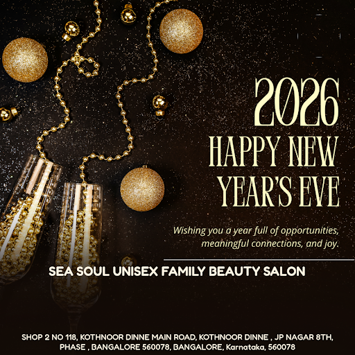 "Ring in the new year with a fresh new look at Sea soul unisex family beauty salon in Bangalore!… post image