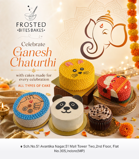 Celebrate Ganesh Chaturthi 2026 with delicious all types of cake from Frosted Bites Bakes Indore.… post image