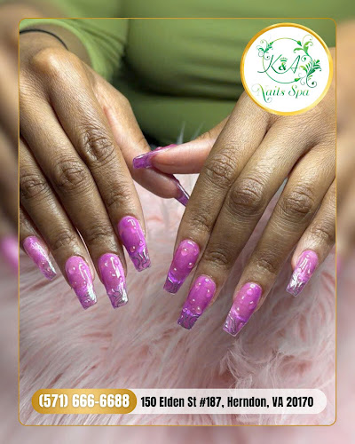 K And A Nails Spa interior view