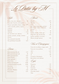 Menu LE PATIO by M Page 1
