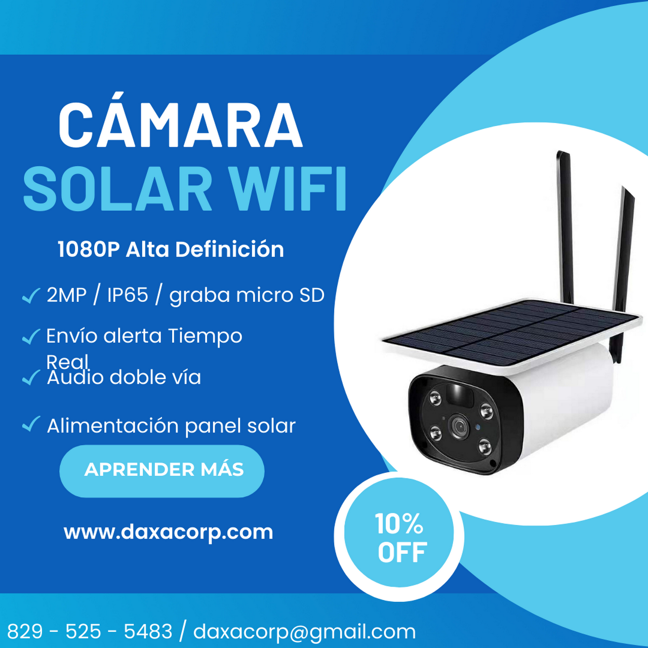 Cámara Solar 4G – DAXACORP