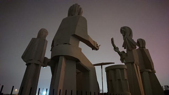 Giant Beatles Statues