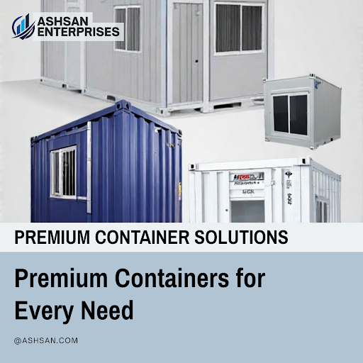 Discover premium container solutions with Ashsan Enterprises – designed to meet every need. Wheth…