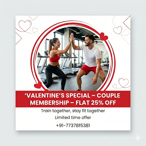 Valentine’s Couple Gym Membership Offer in Jaipur post image