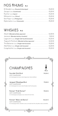 Menu Tarascon - Restaurant Français Paris 14 Page 2