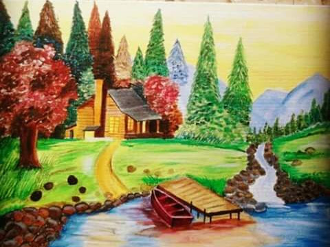 acrylic painting post image