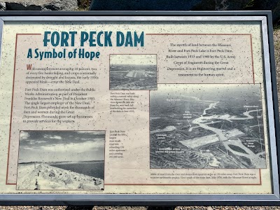 Fort Peck Dam - Historical Marker (Roadside Information)