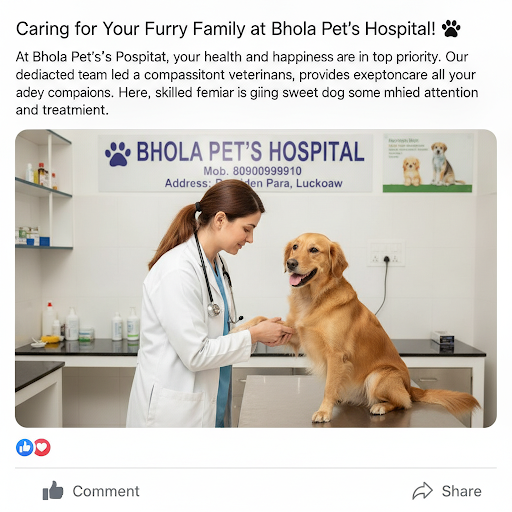 Meet Dr. Smith, our compassionate female veterinarian at Bhola Pet's Hospital, providing top-notc… post image