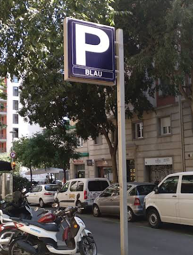 Parking Blau