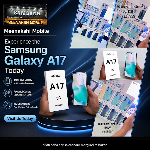 Meenakshi Mobile is your trusted mobile repair store near me, offering genuine SAMSUNG GALAXY A17… post image