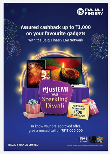 Bajaj Finserv Cahback offer up to Rs. 3000 post image