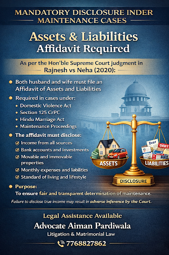 As per the Hon’ble Supreme Court judgment in Rajnesh vs Neha (2020): post image