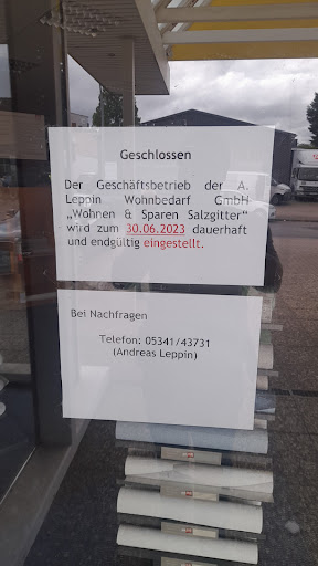 Wohnen und Sparen A. Leppin Wohnbedarf GmbH
