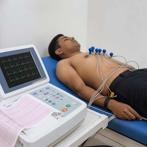 Worried about chest discomfort, irregular heartbeat or high BP? At WELL CARE DIAGNOSTIC AND ECG C… post image