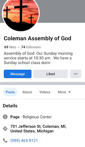 Coleman Assembly Of God - Thumbnail