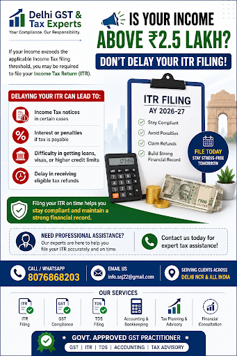 📢 Income Above the Basic Exemption Limit? File Your ITR on Time! post image
